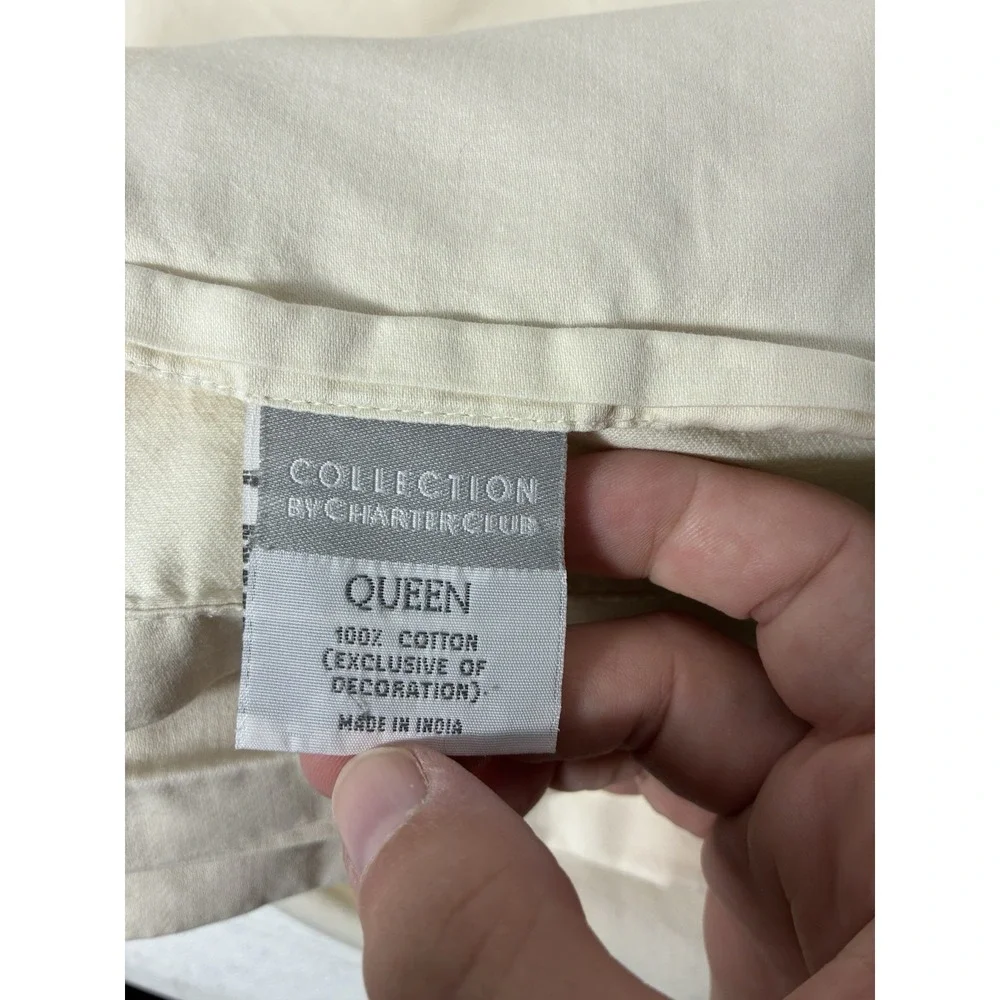 Collections By Charter Club Queen Sheet Set Fitted/flat Sheet Queen 100% Cotton